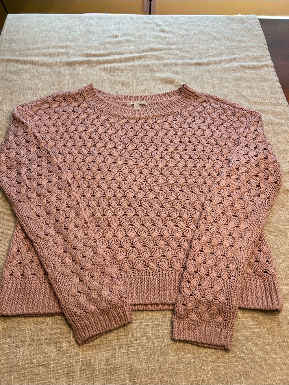 Halogen Crewneck Sweater in Dusty Rose
